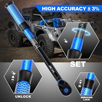Torque Wrench Auto,Upgrade 1/2 Torque Wrench Car, 20-220NM