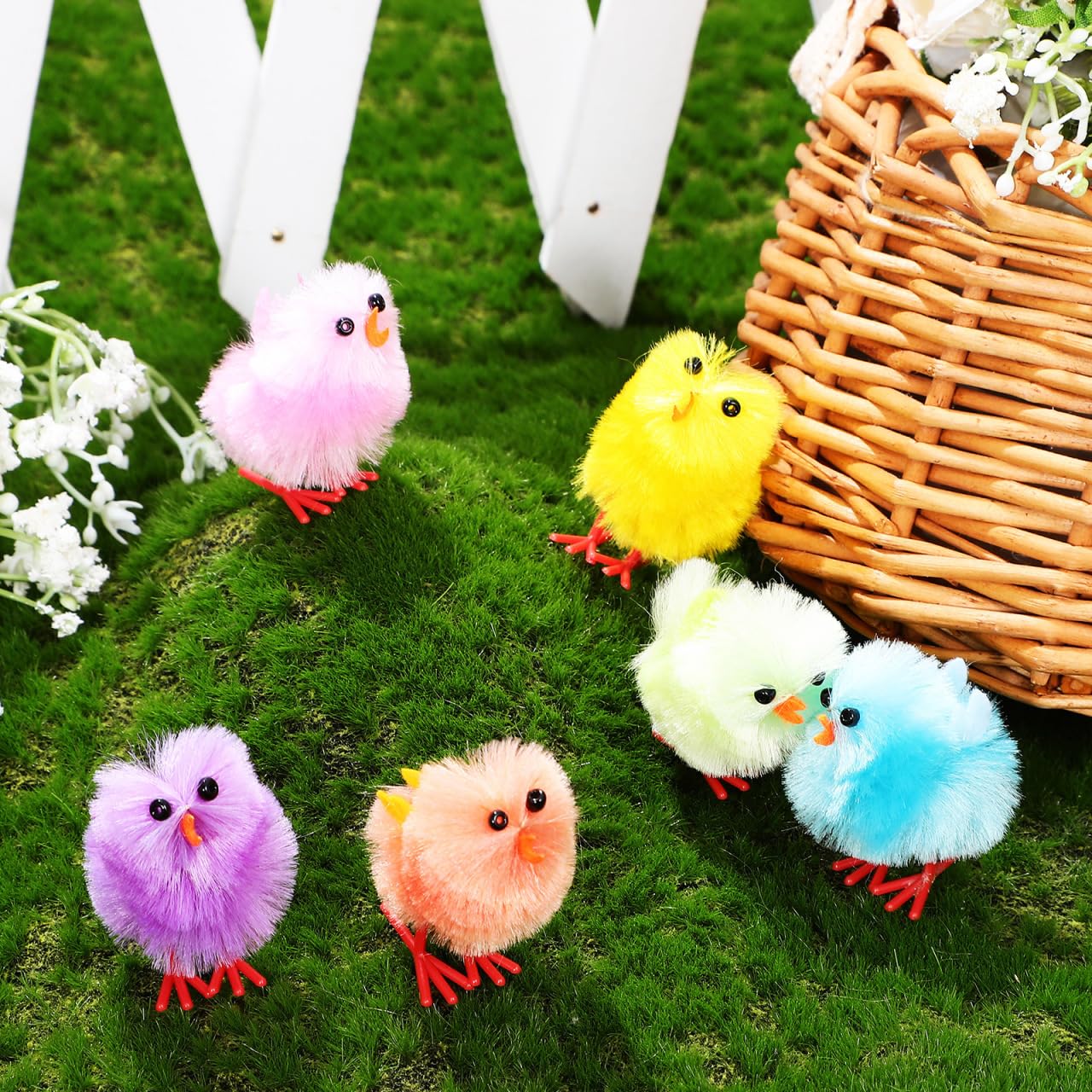 36 Bunte, Flauschige Mini-Küken Für Oster-Deko – Ideal Für Kuchen, Nester & Bastelideen