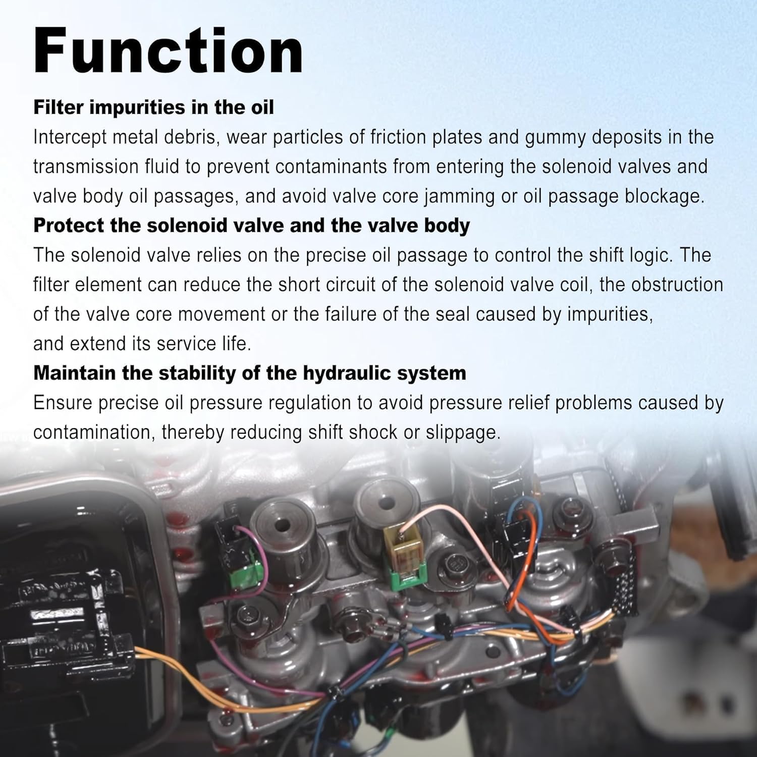 4F27E Transmission Shift Solenoid & Filter Kit Fit for Mazda Protege 3 5 6 1999-2010 Compatible with Ford Focus Transit Connect 2000-2013 Replace XS4Z7A098AB FN01-21-500 4F27E