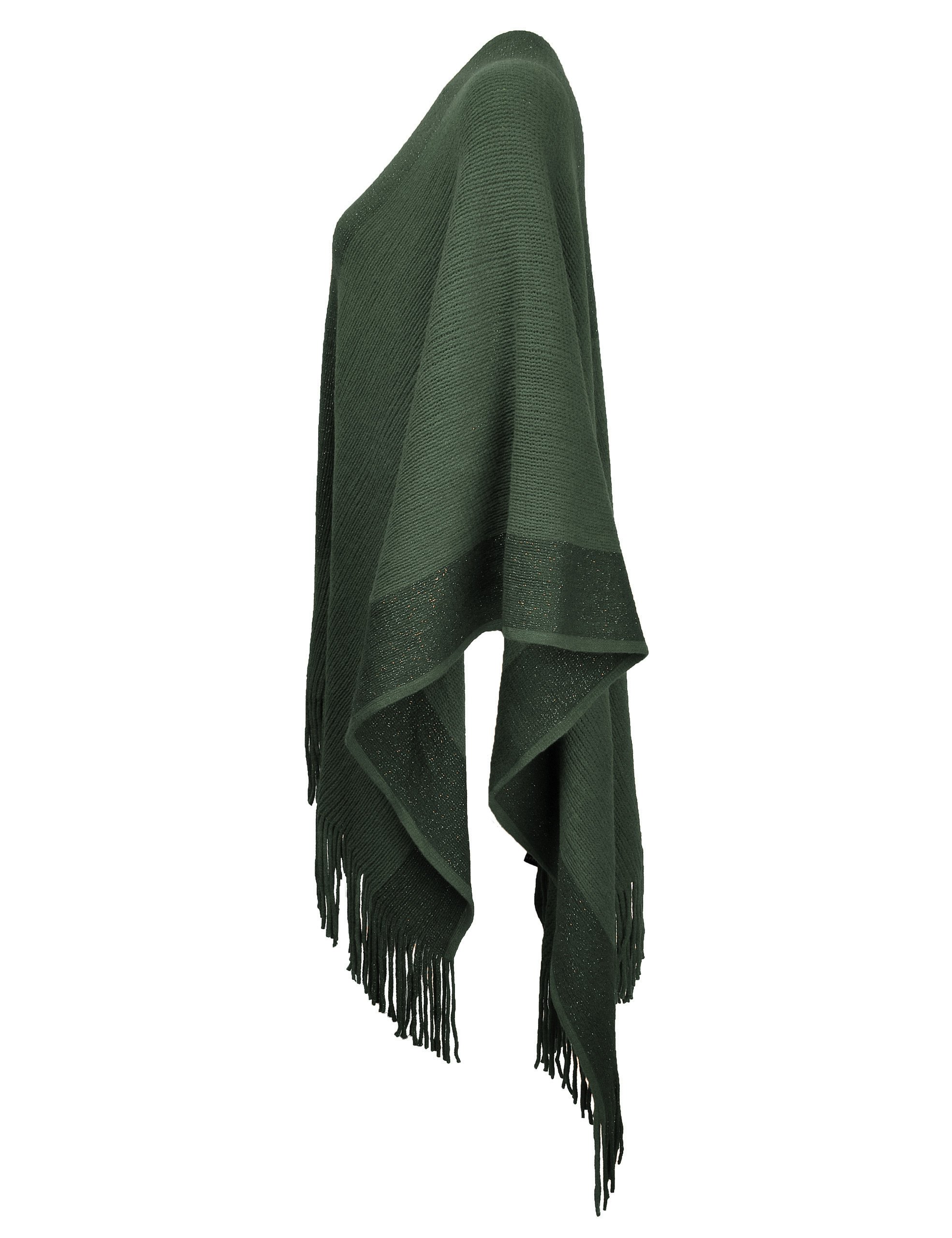 ZLYC Soft Ponchos y capas de punto Mujer