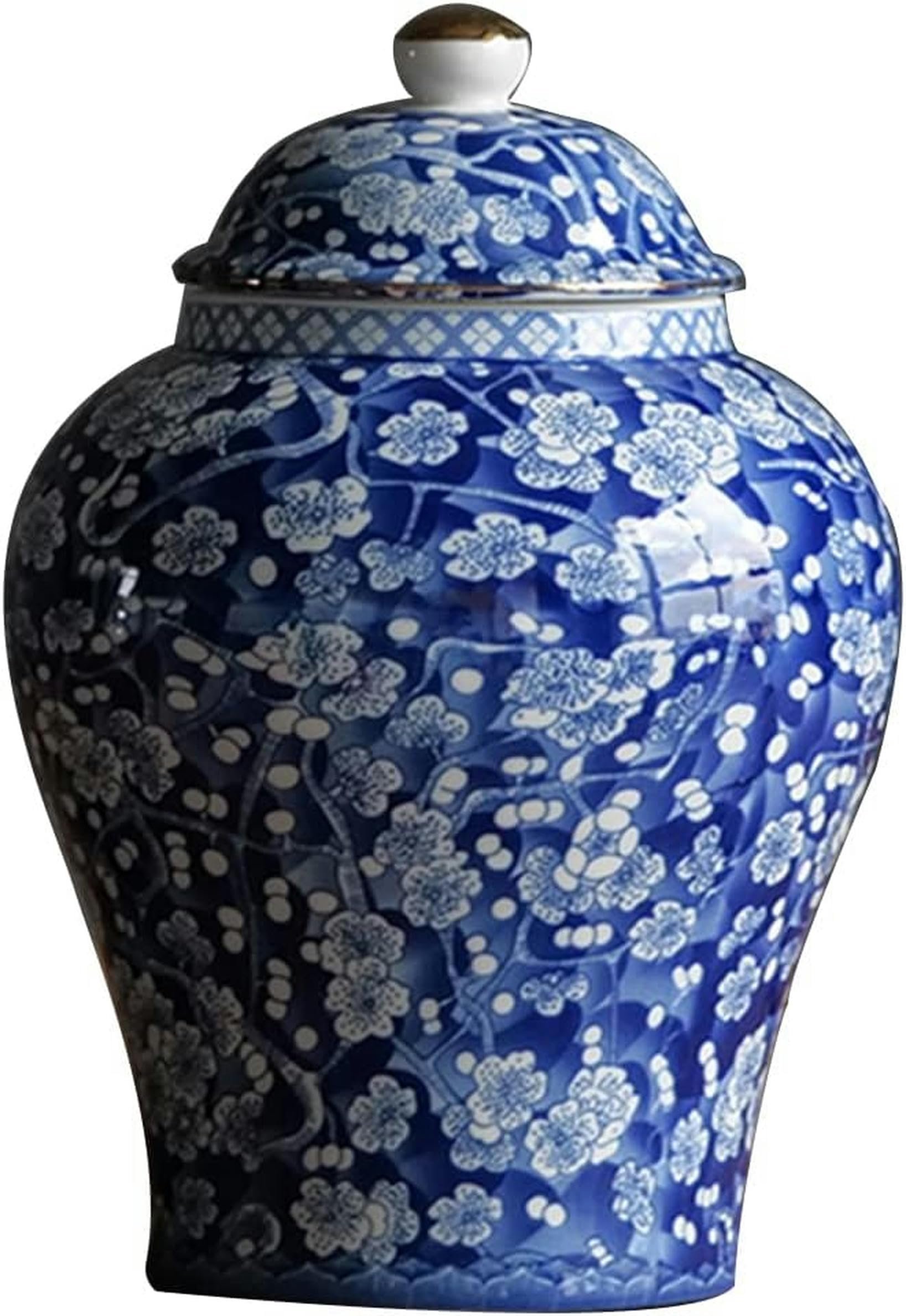 Vase en porcelaine avec couvercle au design contemporain et haut de gamme