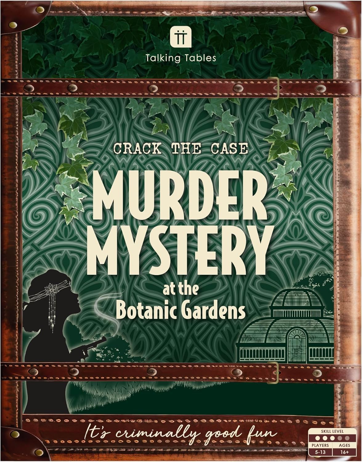 Talking Tables Murder Mystery at the Botanic Gardens Game, Puzzles, Clues, Family Games Adults, Dinner Party, Brain Teaser Puzzles Secret Santa, Christmas Ages 16+, 5-13 Players