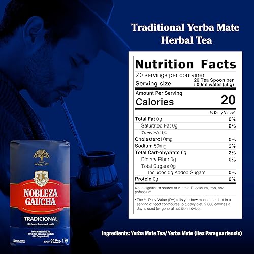 Miniatura 2 de Yerba Mate Tea Nobleza Gaucha - Tres bolsas de 2.2 libras - 3 kilos