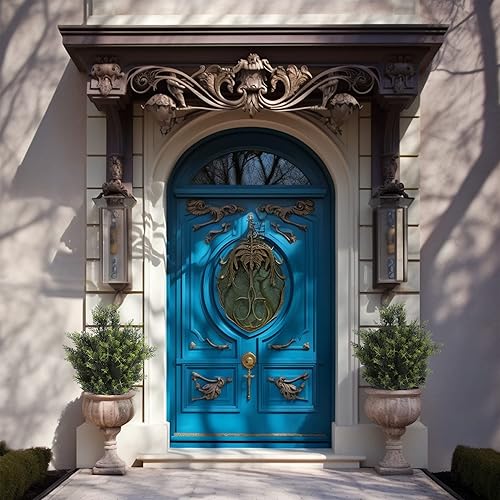 Miniatura 3 de Arbusto artificial de cedro, arbusto sintético, árbol de ciprés artificial topiario, incluye maceta de plástico negro, 2 paquetes de árboles falsos,