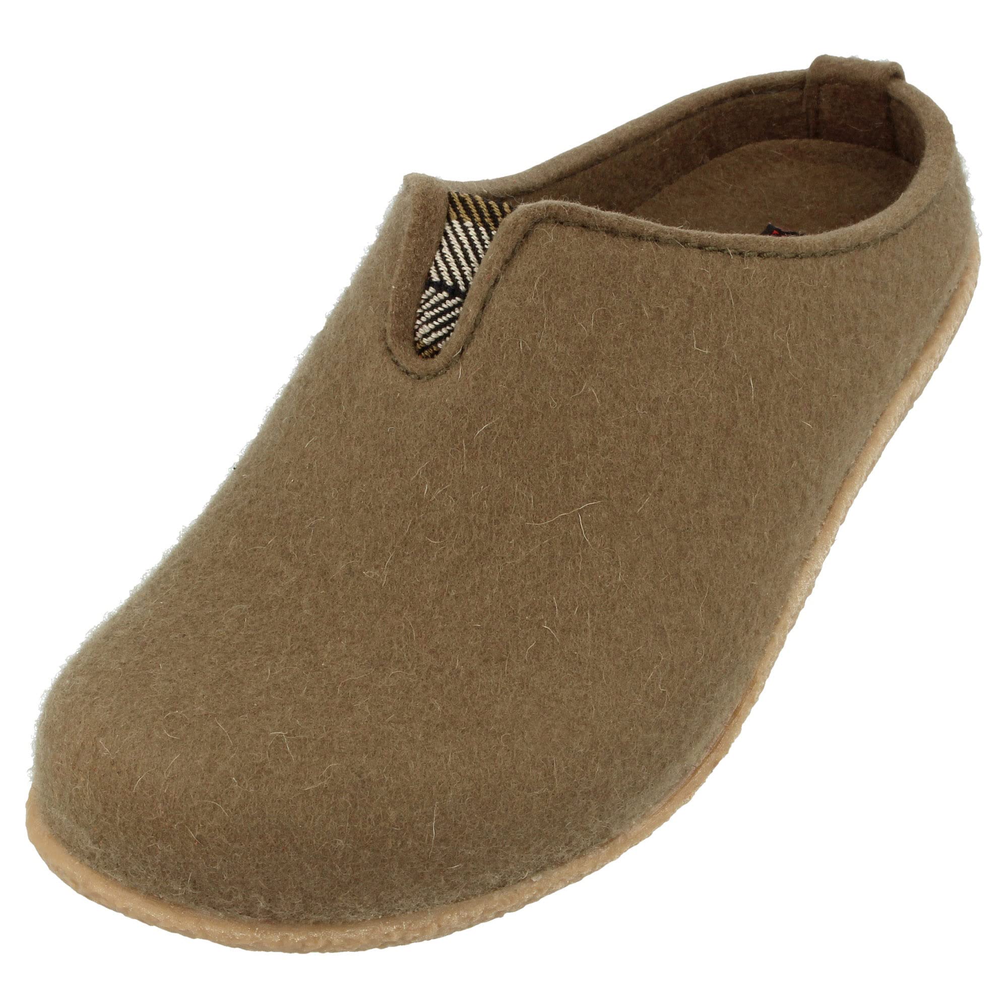 HAFLINGER Blizzard Visby Felt Slippers Rubber Sole