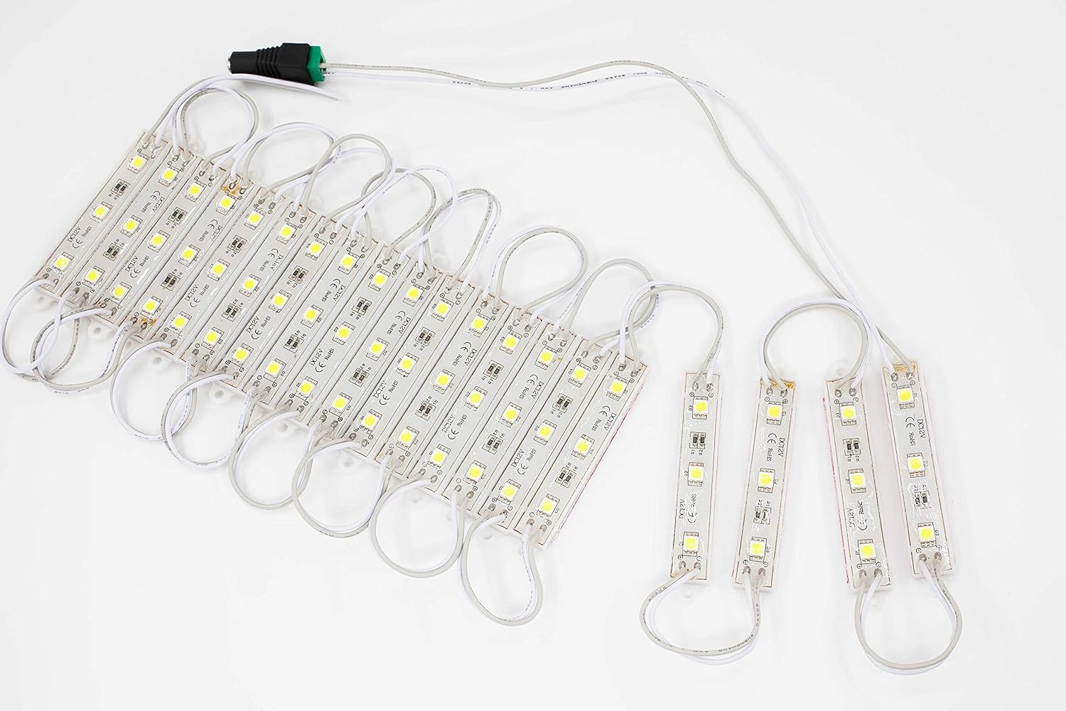 Storefront Sign & Under Cabinet 5050 White LED light module with UL 12V 2A power supply