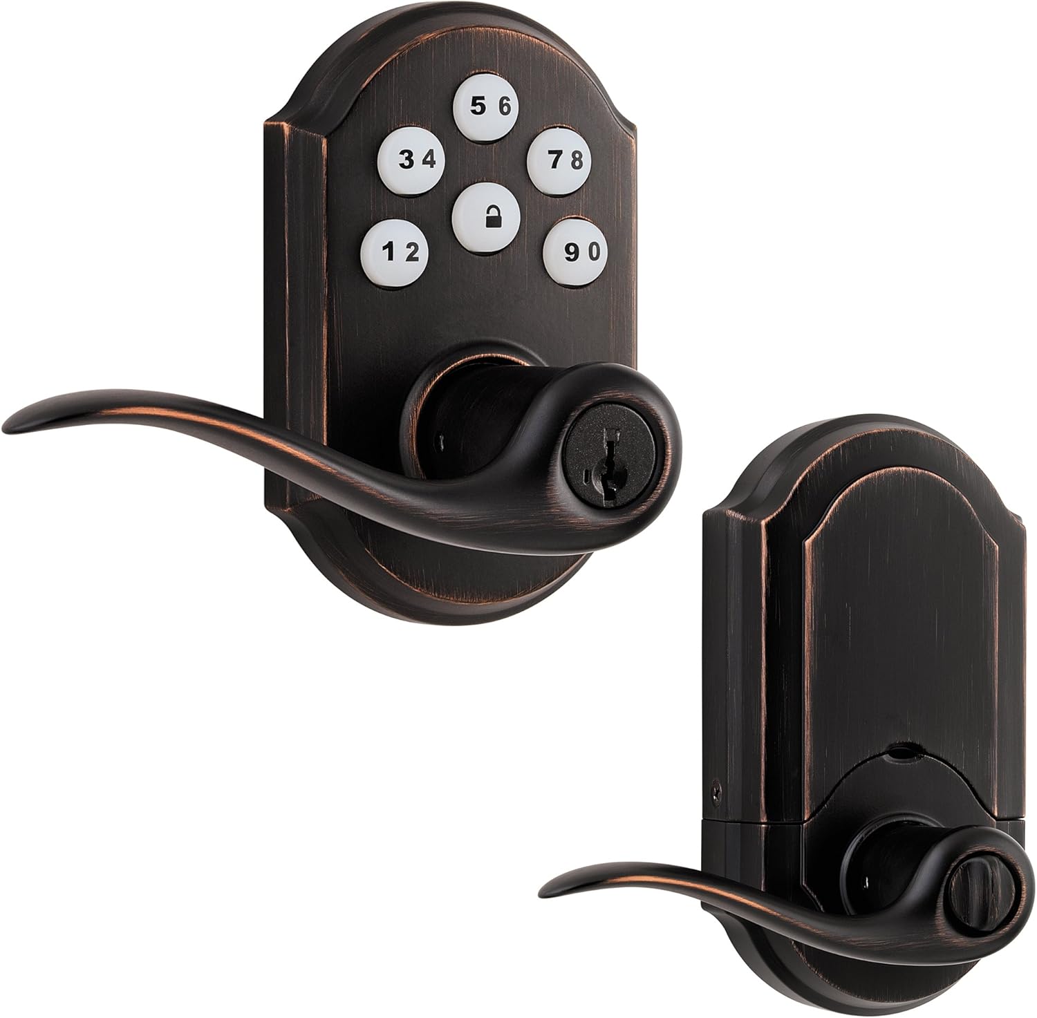 Kwikset 912 Door Lock for U.S, 912TNL TRL ZW 11P SMT (Venetian Bronze), by Kwikset, Cert ID: ZC08-15060008