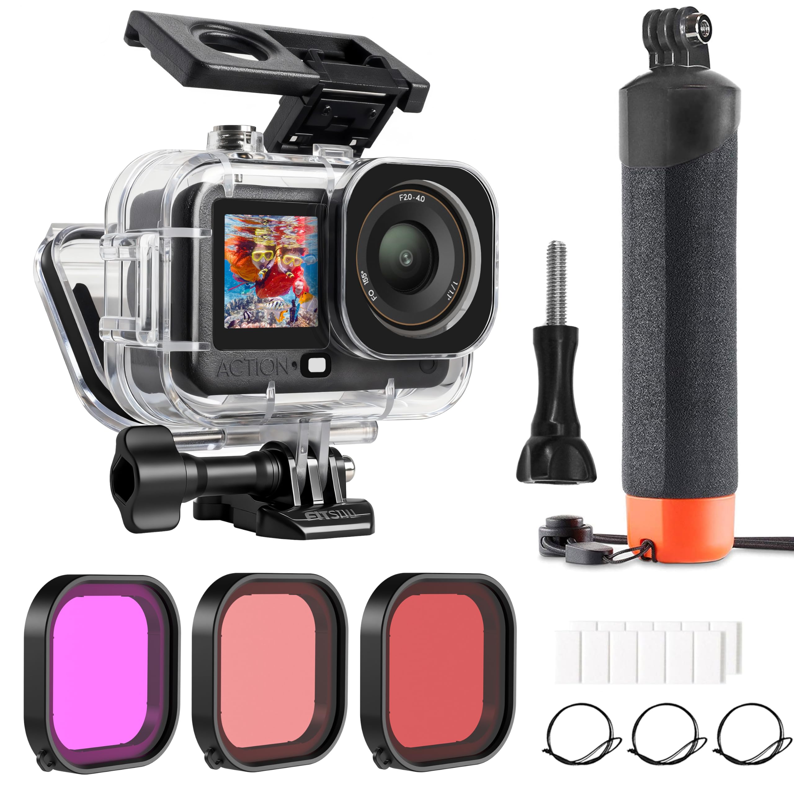 Amazon | FitStill 60m/196フィート ダイビングキット DJI Osmo Action