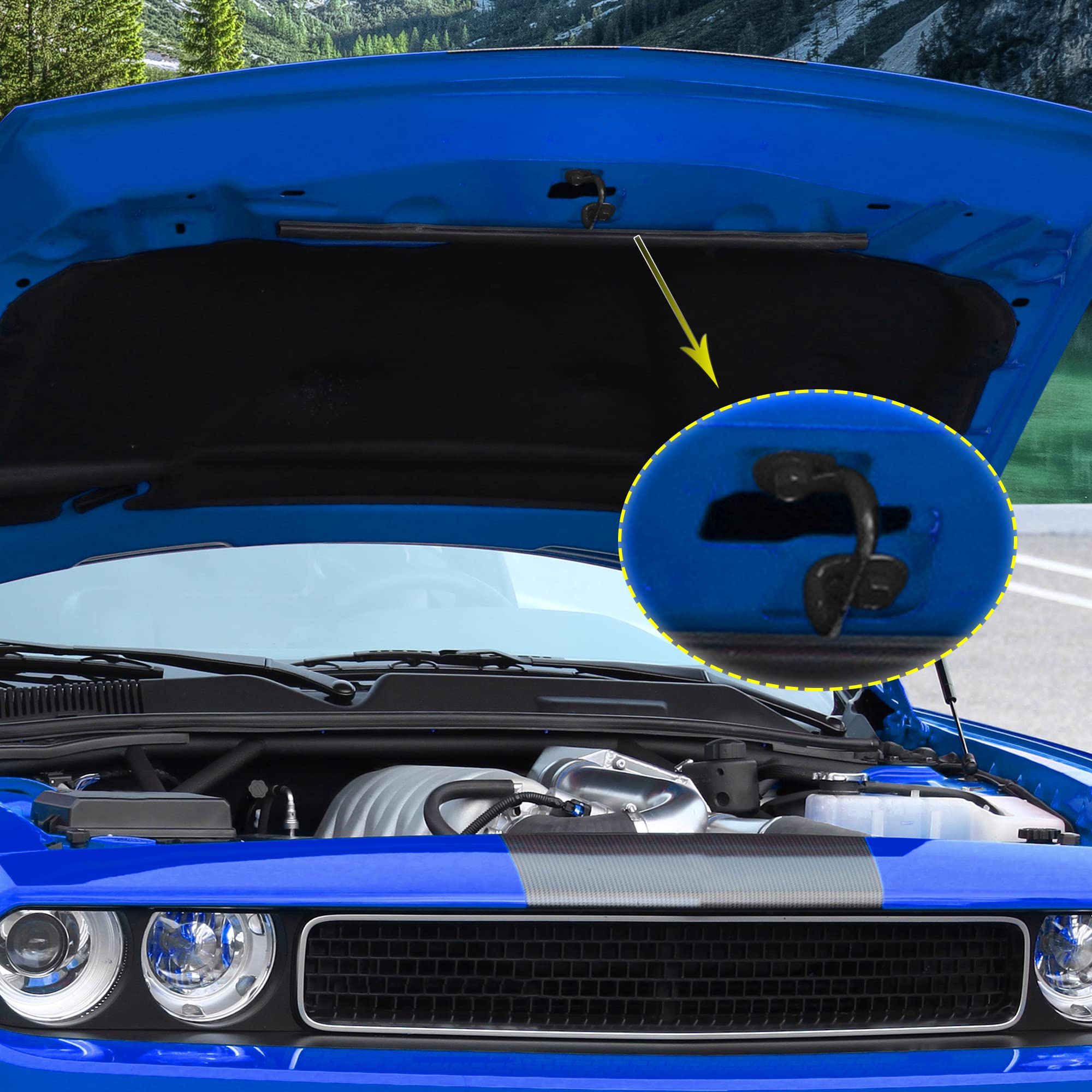トップス challenger Amazon.com: X AUTOHAUX Hood Latch Striker for Dodge Challenger 08