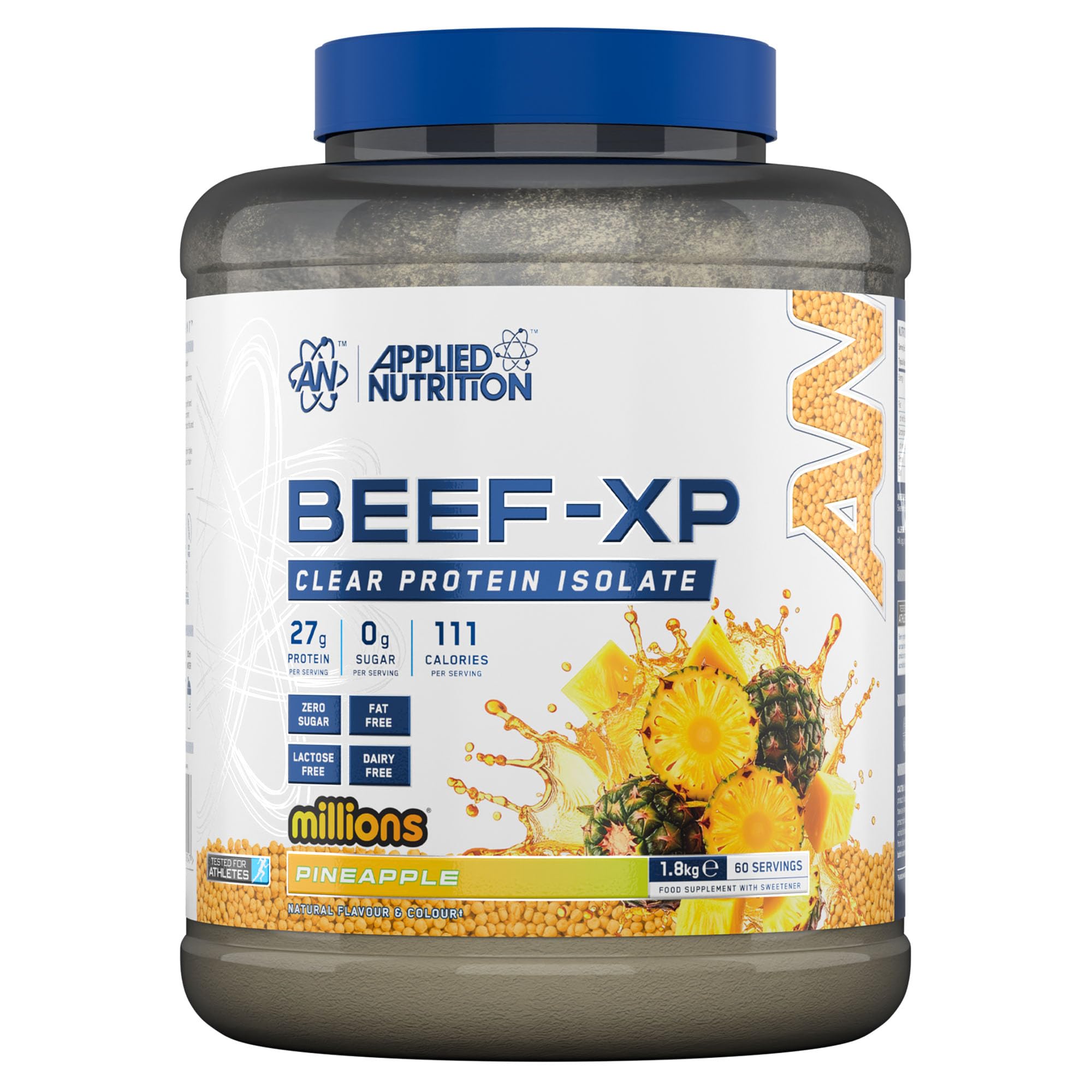 APPLIED NUTRITION BEEF-XP Clear Beef Protein Isolate 1.8kg (60 Servings) MILLIONS PINEAPPLE