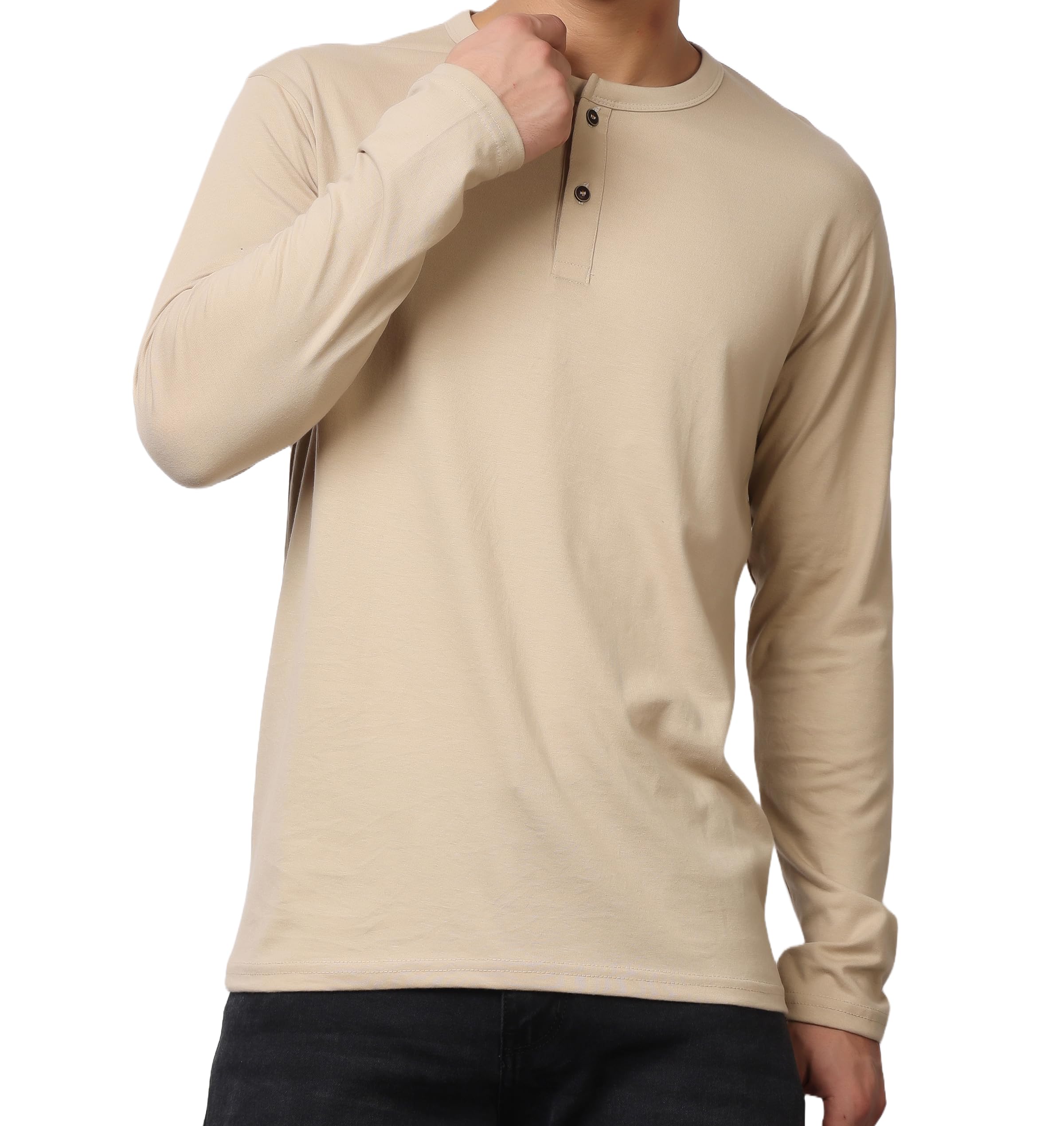 Men's Cotton Regular Fit Printed Round Neck Full Sleeve T-Shirt-image-47