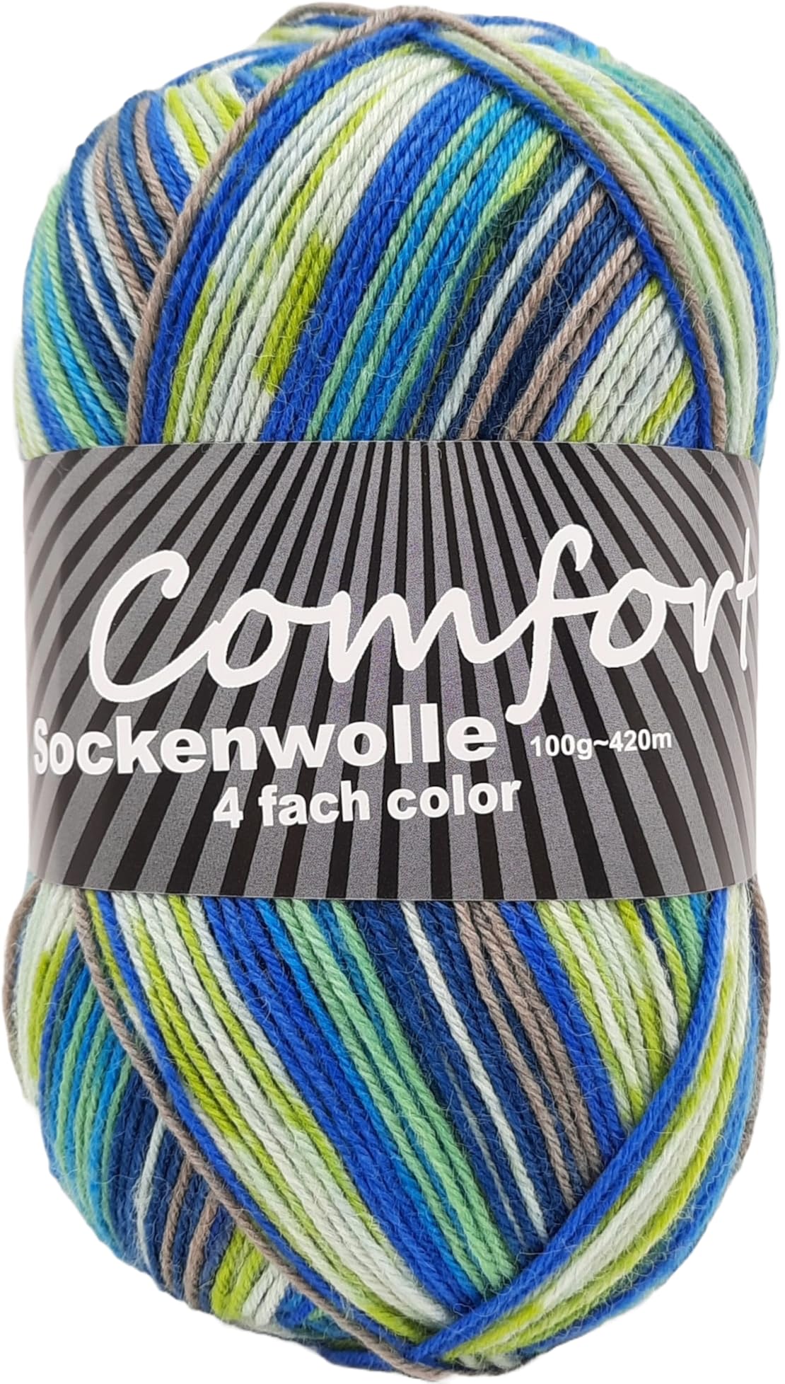 Sockenwolle Strumpfwolle Color 4-fach 10x100g bunt sortiert