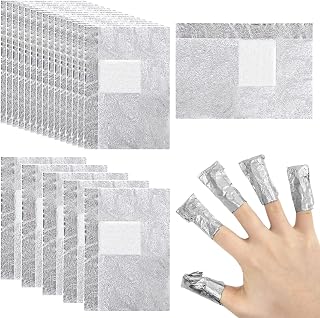 Nail Polish Remove Foil Nail Wraps, Nail Foils Soak Off Wraps Gel Nail Polish Remover with Lint-Free Large Cotton Pads, Nail Polish Wrap Removal Tool for at Salon & Home (100 Pcs)