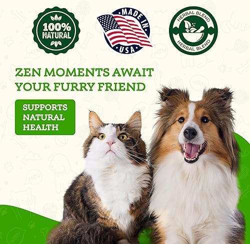 Miniatura 4 de Animal Essentials Tranquility Blend Herbal Formula for Dogs  Cats - Made in USA Calming Supplement Anxiety Relief