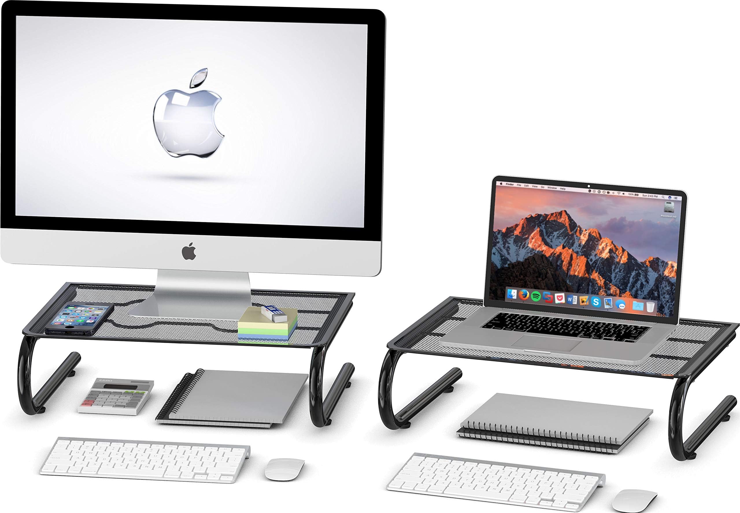 Simple Houseware2 Pack - Mesh Monitor Stand Riser