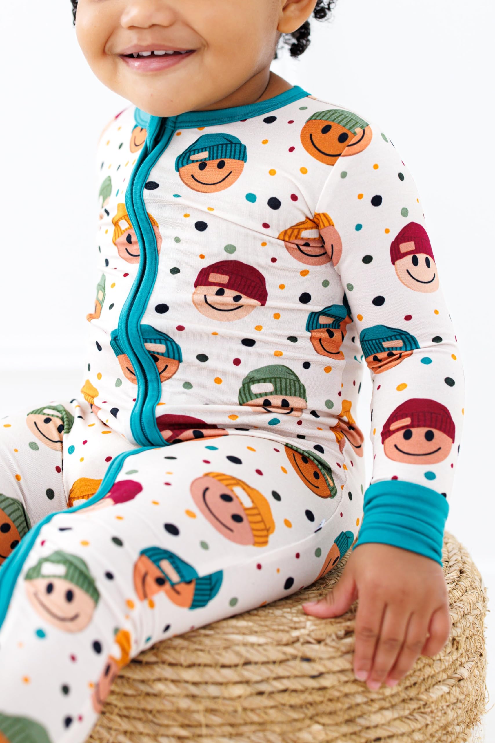 Birdie Bean Unisex Convertible Footie Romper - Sterling (Smile), 18-24 Months