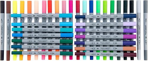 Miniatura 5 de Royal & Langnickel - 36 marcadores de artista a base de agua de doble punta - Punta de pincel y punta fina