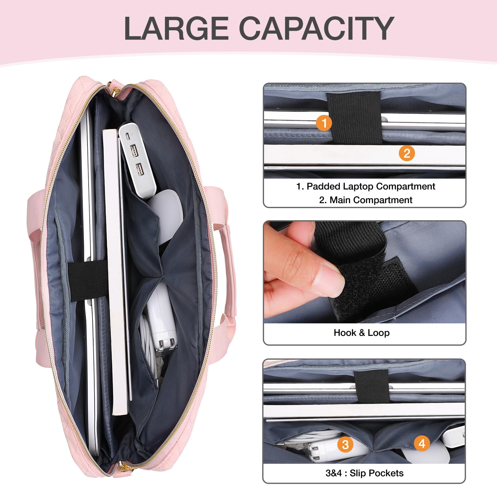 Amazon.com: MOSISO 15-16 inch Laptop Bag, Laptop Briefcase