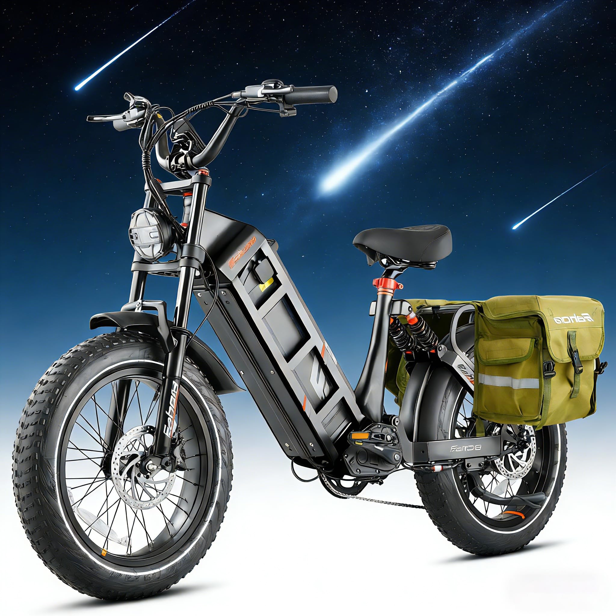 2026 Version Eahora Juliet/Juliet Pro 2 1200W/5400W Dual Motor Electric Bike for Adults 43MPH 60V 70Ah Battery 200Miles Long Range Ebike Full Suspension Electric Bicycle for Commuting