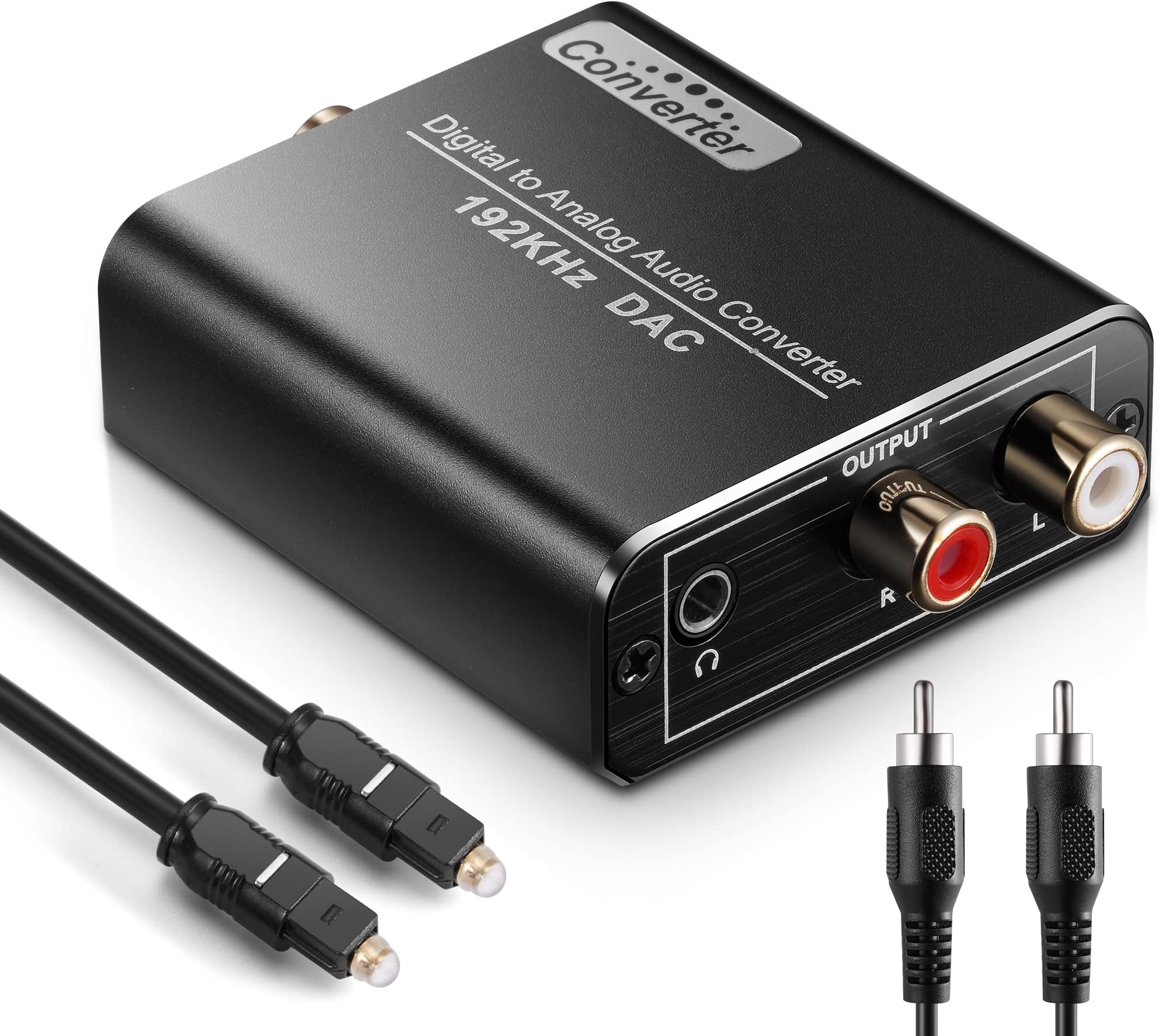 192KHz Digital to Analog Audio Converter, Digital SPDIF Optical to L/R