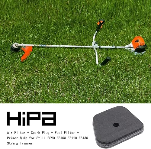 Miniatura 2 de Hipa Filtro de aire FS90R Bujía Filtro de combustible Bombilla de cebador para Stihl FS90 FS100 FS110 FS130 Recortadora Stihl FS110R FS110X FS110RX