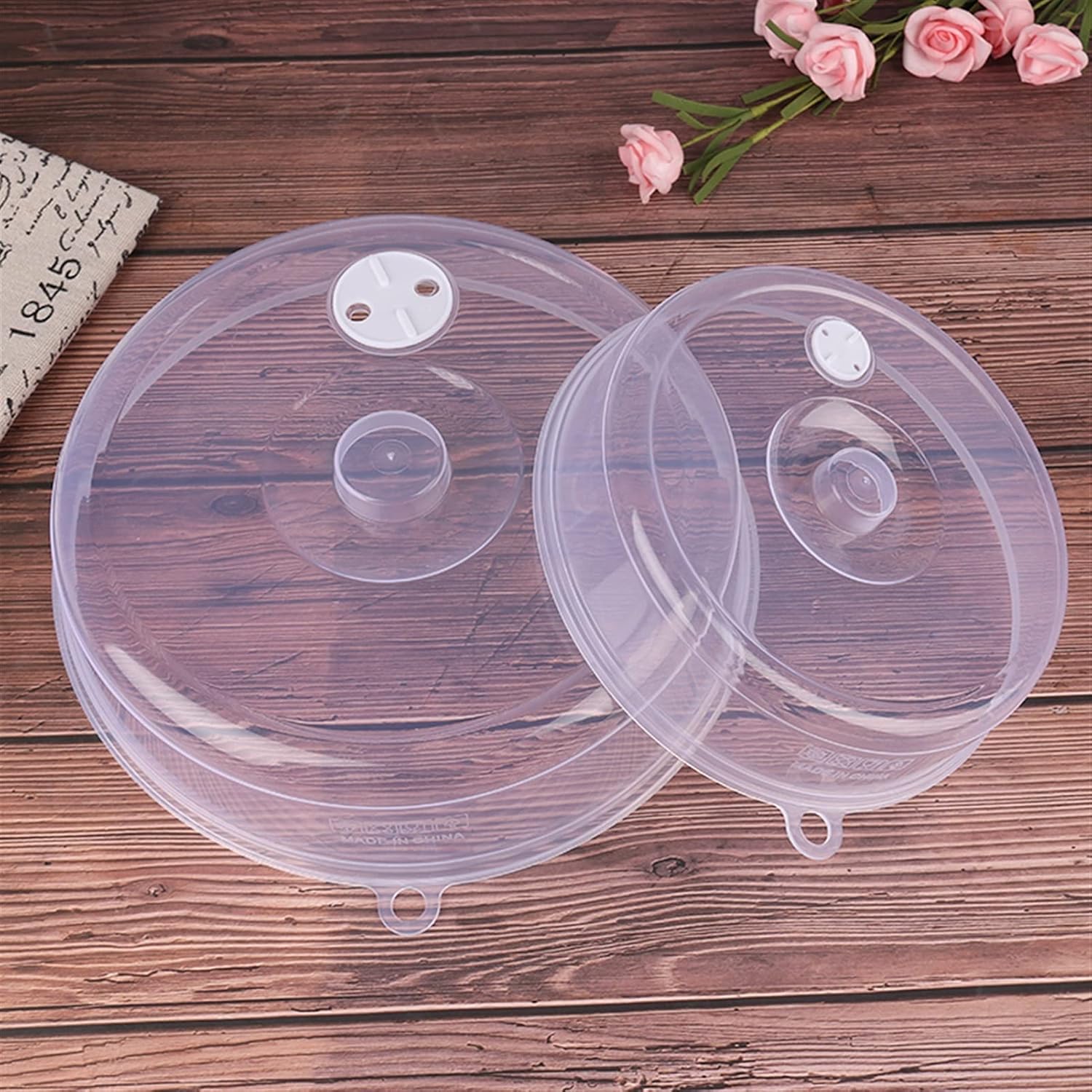 Plate Serving Covers 2pcs Plastic Microwave Food Cover