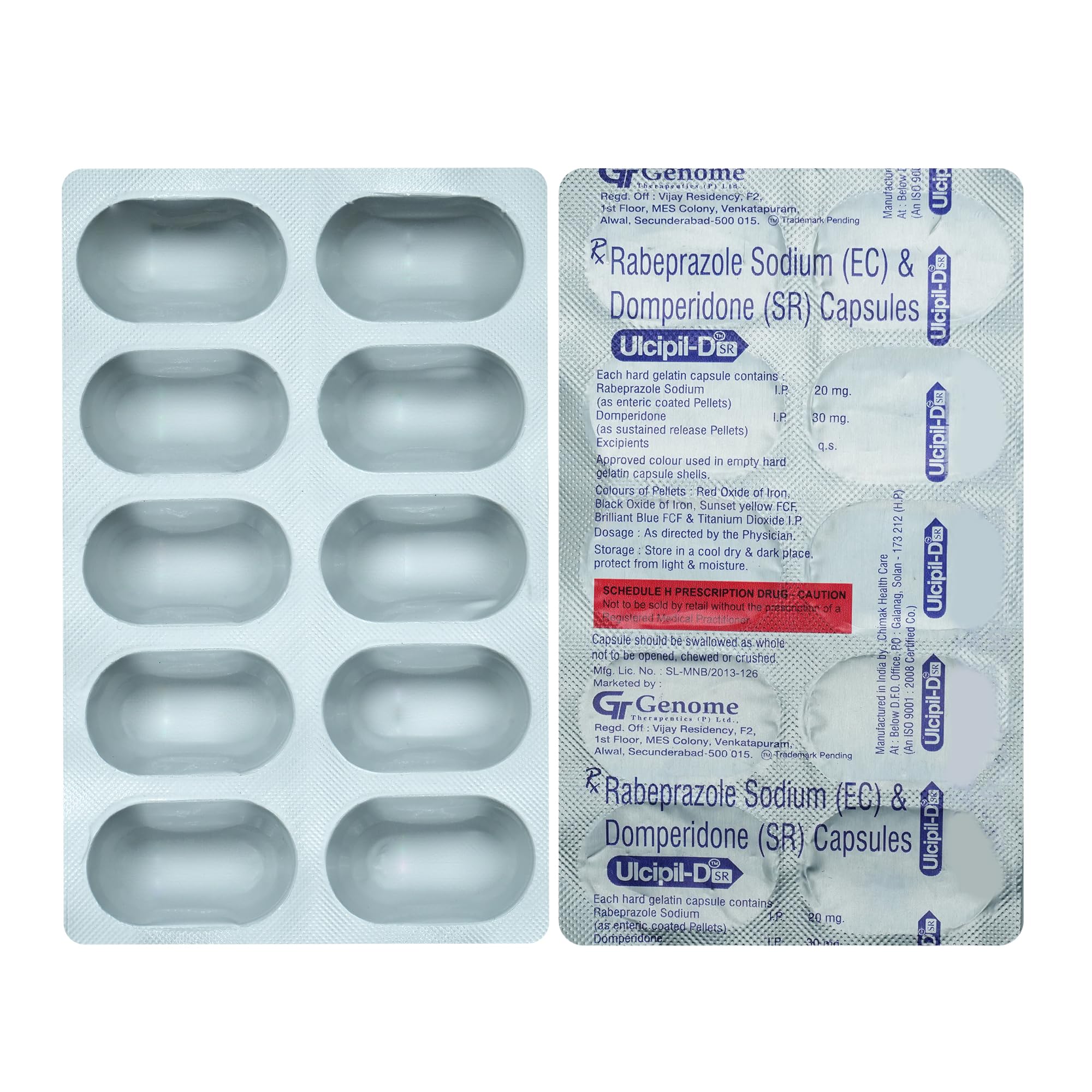 Ulcipil D SR - Strip of 10 Capsules