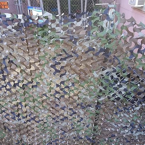 Miniatura 6 de HYOUT Red de camuflaje de camuflaje a granel para persianas de caza, parasol Ghillie, camping, decoración de fiesta militar