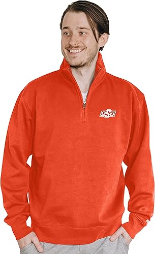 Miniatura 81 de Blue 84 Sudadera con cremallera de un cuarto para hombre de la NCAA Gris