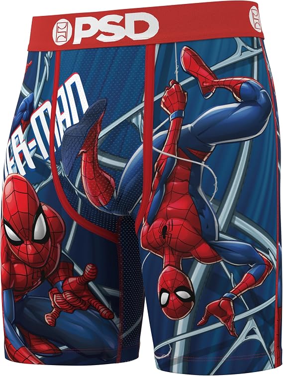 PSD Underwear Men's Webbed Up Boxer Brief 3 Pack, Multi, XXL