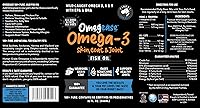Vista 9 de Aceite de pescado 100 % puro, con omega 3, 6 y 9 para perros y gatos, 32 onza