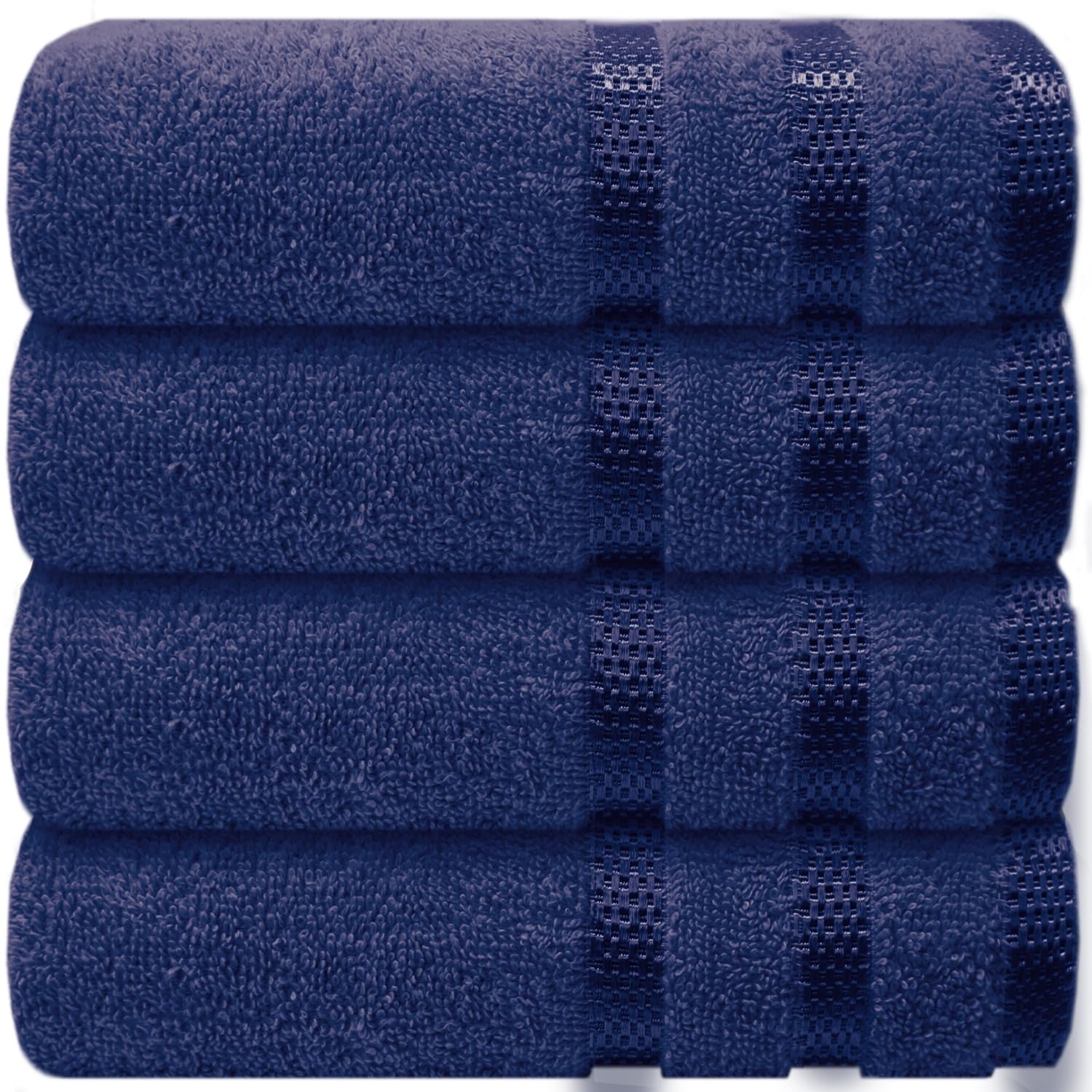 Casabella Deluxe 4 Royal Hand Towels 100% Combed Cotton Super Quality Hand Towels for Kitchen (50X90 CM) Towels Set for Bathroom Hotel Gym