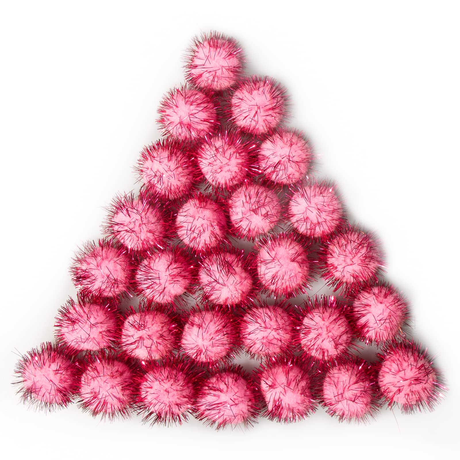 Boules scintillantes roses VAPKER avec paillettes haute densité pour décorations de fête