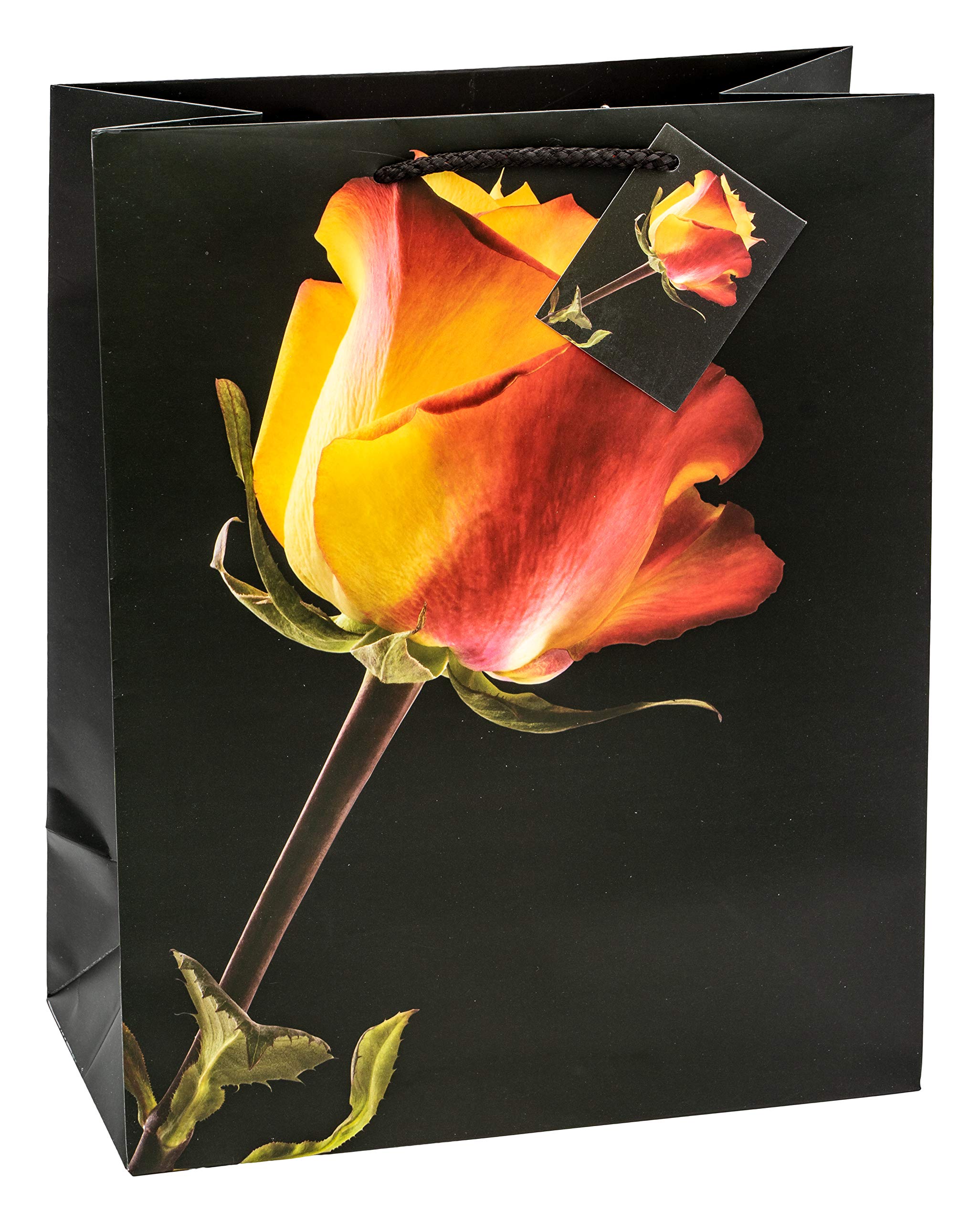 TSI 84315 Sacchetti da Regalo, 4 Motivi Floreali, Misura 32 X 26 X 13,5 Cm, Confezione da 12 Pezzi