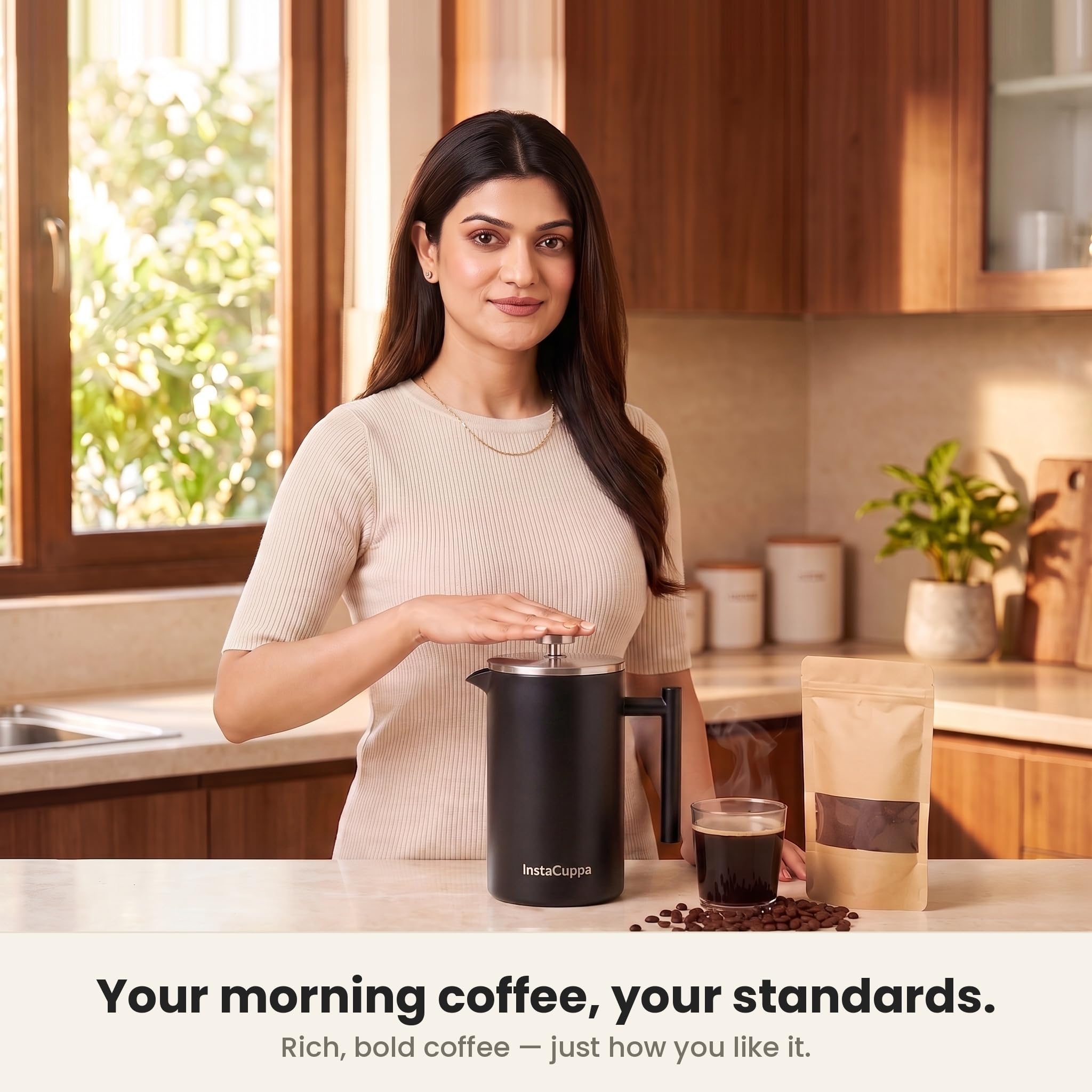 InstaCuppa French Press - Premium Coffee Maker -3