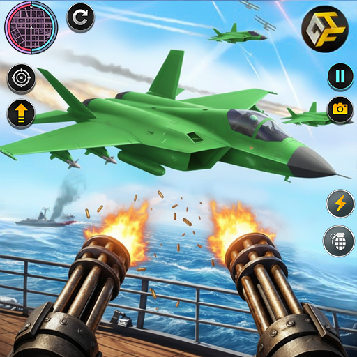 WW2 Naval Gunner: Air Strike Sky Jet Fighter – Top Gun Airplane Combat Simulator