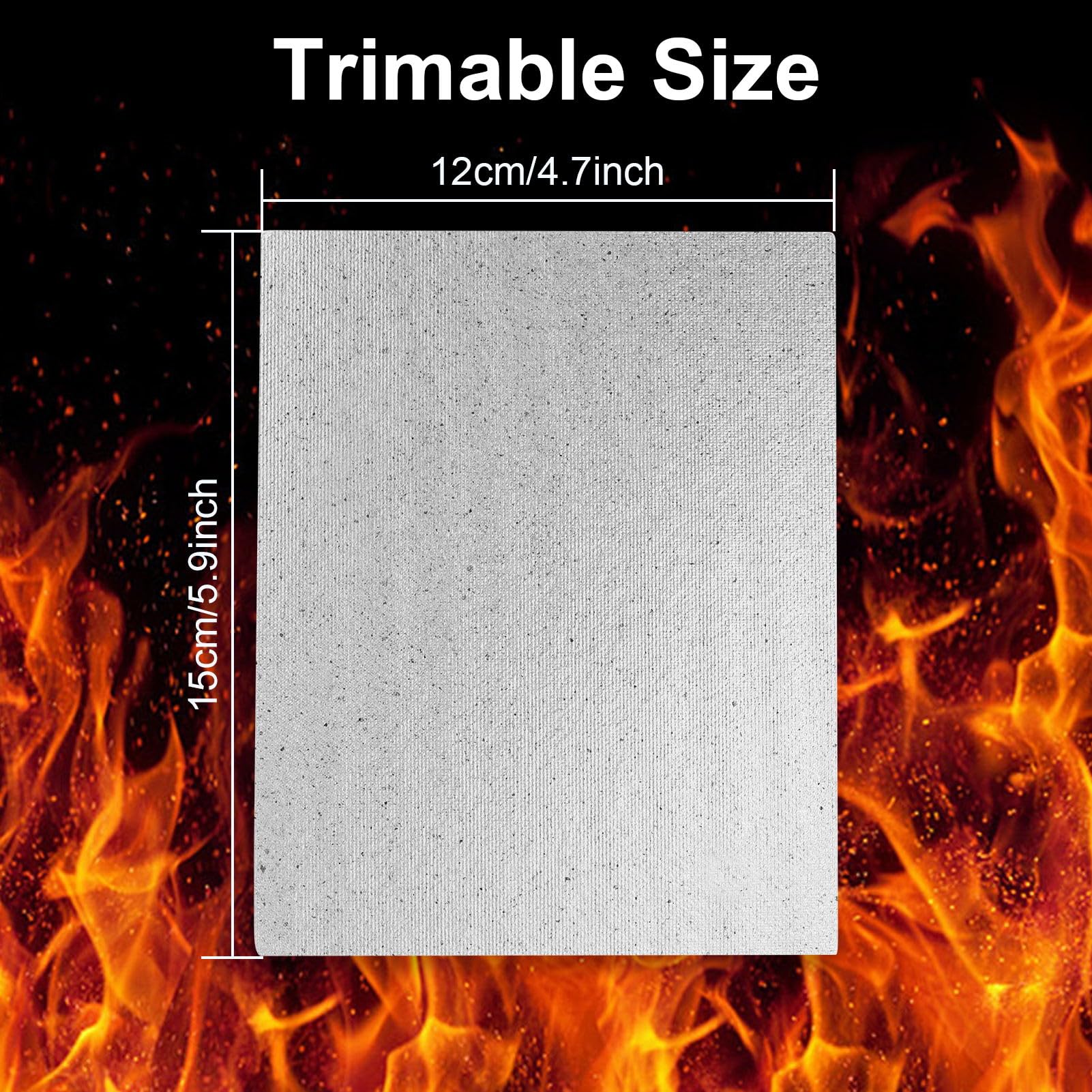 Plaque Mica pour Micro-Ondes 15x12cm Universelle Isolation Thermique Remplacement
