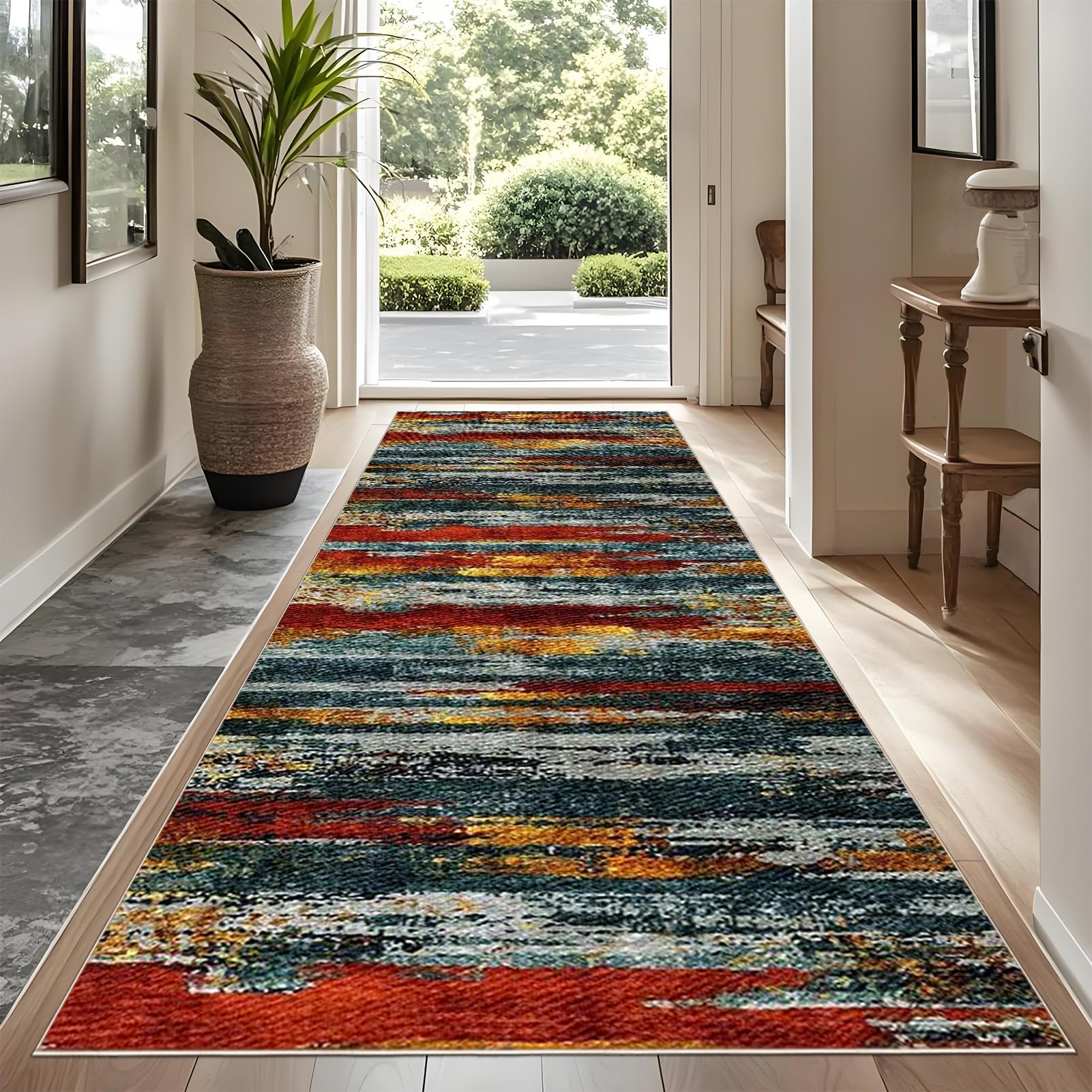 Tapis de cuisine antidérapant 100x400 cm lavable et facile à nettoyer