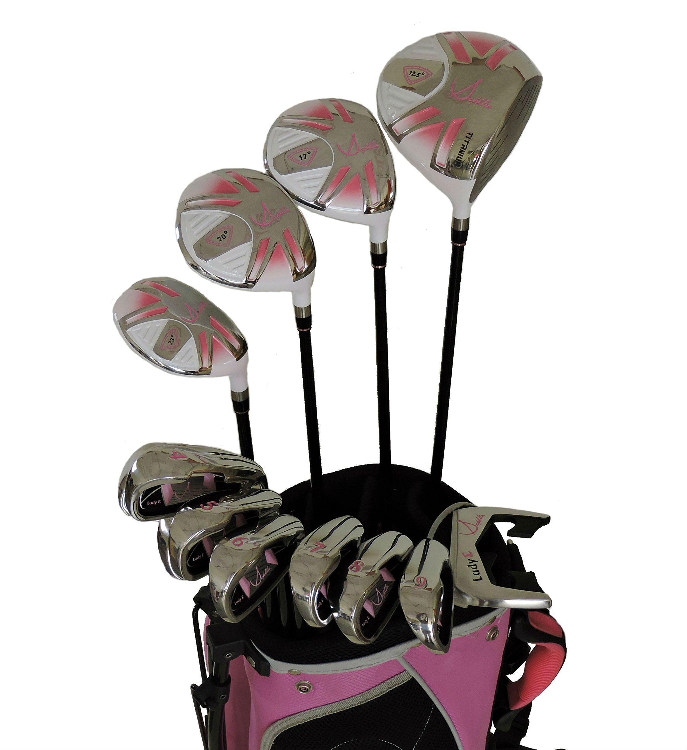 Sephlin - Lady Talia Pink Signature Right Hand 13 Pieces Golf Clubs Set & Golf Bag Age 11-14