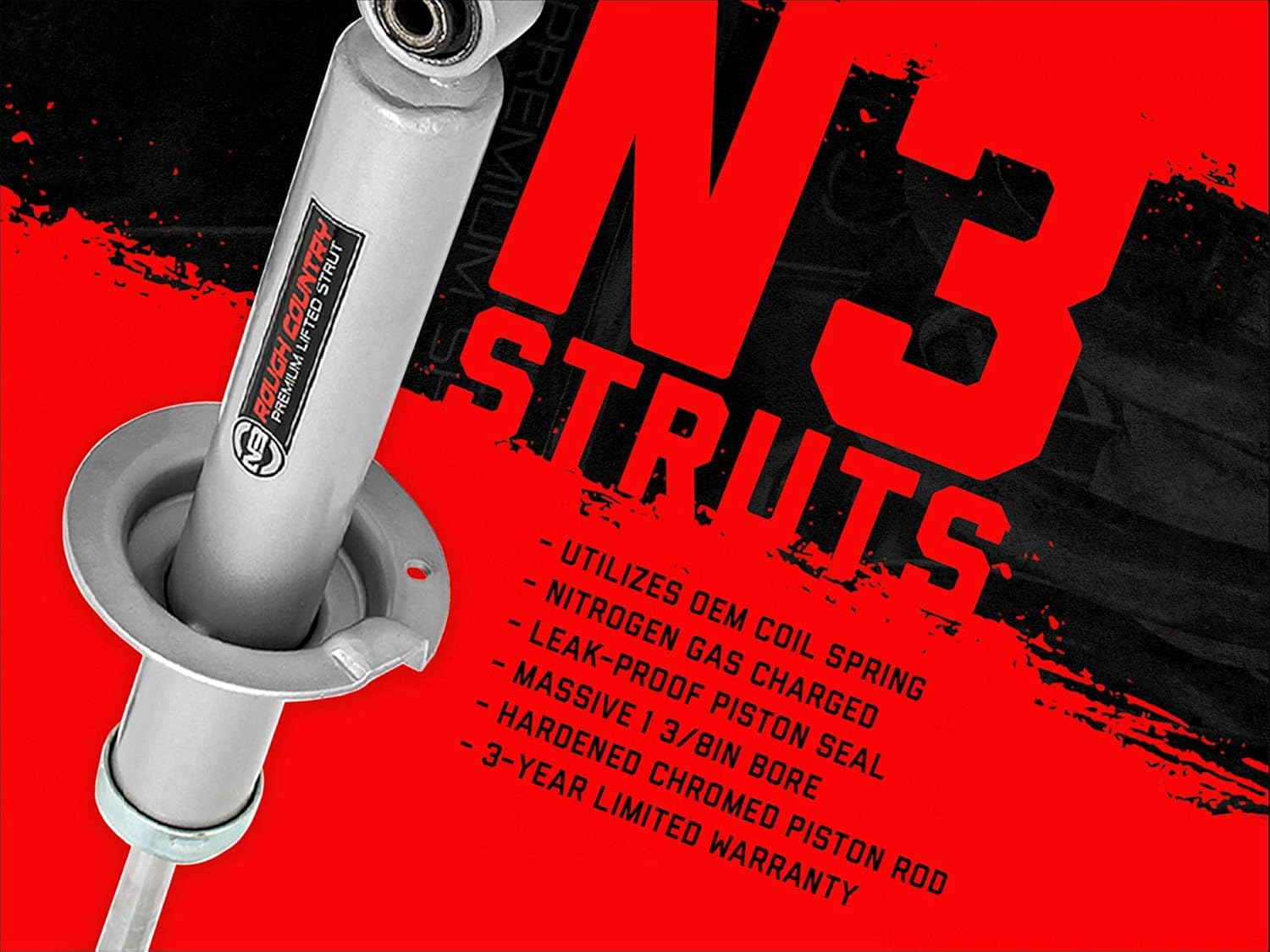 Rough Country 6" w/N3 Struts Lift Kit for 2005-2021 Nissan Frontier 4WD - 87932