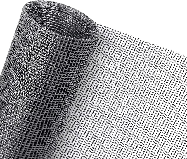 LATERN Window Screen Mesh, 120cm x 250cm Fiberglass Screen Mesh High Density Windows Fly Screens Cuttable Washable Mosquito Net Insect Net for Windows Doors Patio Screen Replace (Grey)