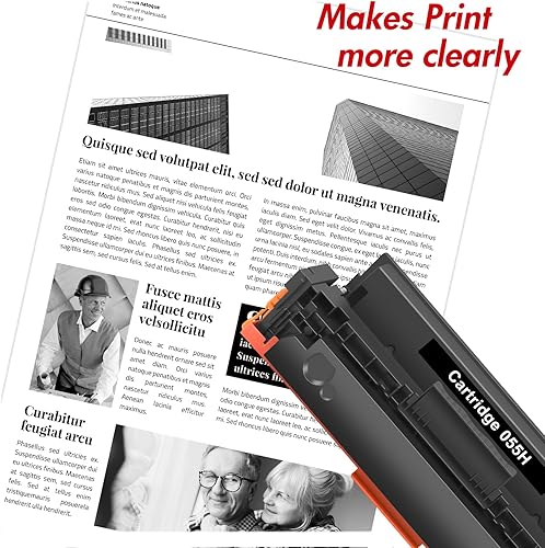 Miniatura 4 de Juego de cartuchos de tóner 055H 055 4 unidades de repuesto compatibles para Canon 055H 055 para impresora Canon Color ImageCLASS MF743Cdw MF741Cdw