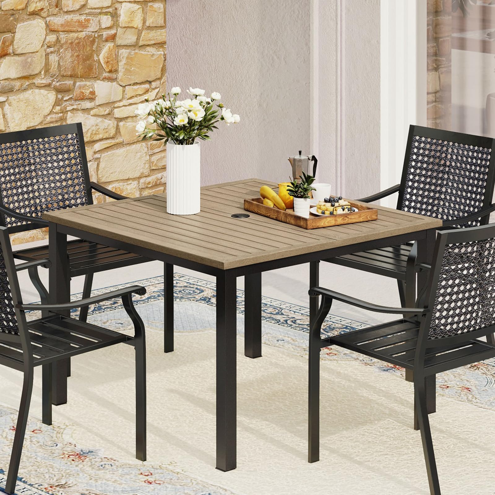 【2回使用】FIELDDOOR Wood Roll Top Table 90 FIELDOOR（フィールドア） | ウッドロールトップテーブル90 八角形型