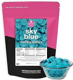 Sweet Shoppe Sky Blue Colored Melting Wafers, 2 pounds