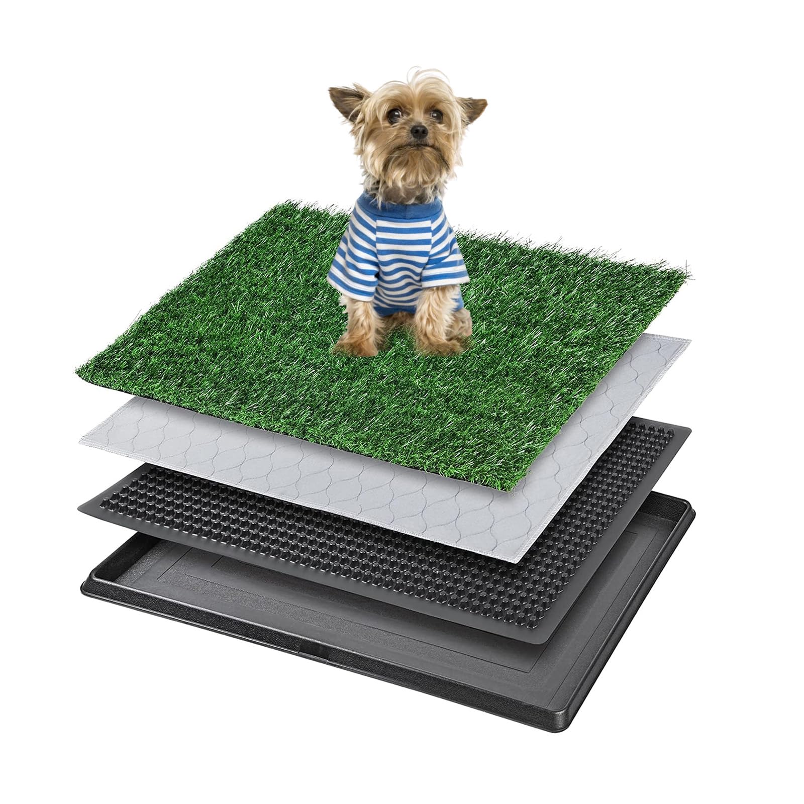 Bandeja de arena para perros de 40 x 50 cm, lavable, reutilizable, para interior y exterior