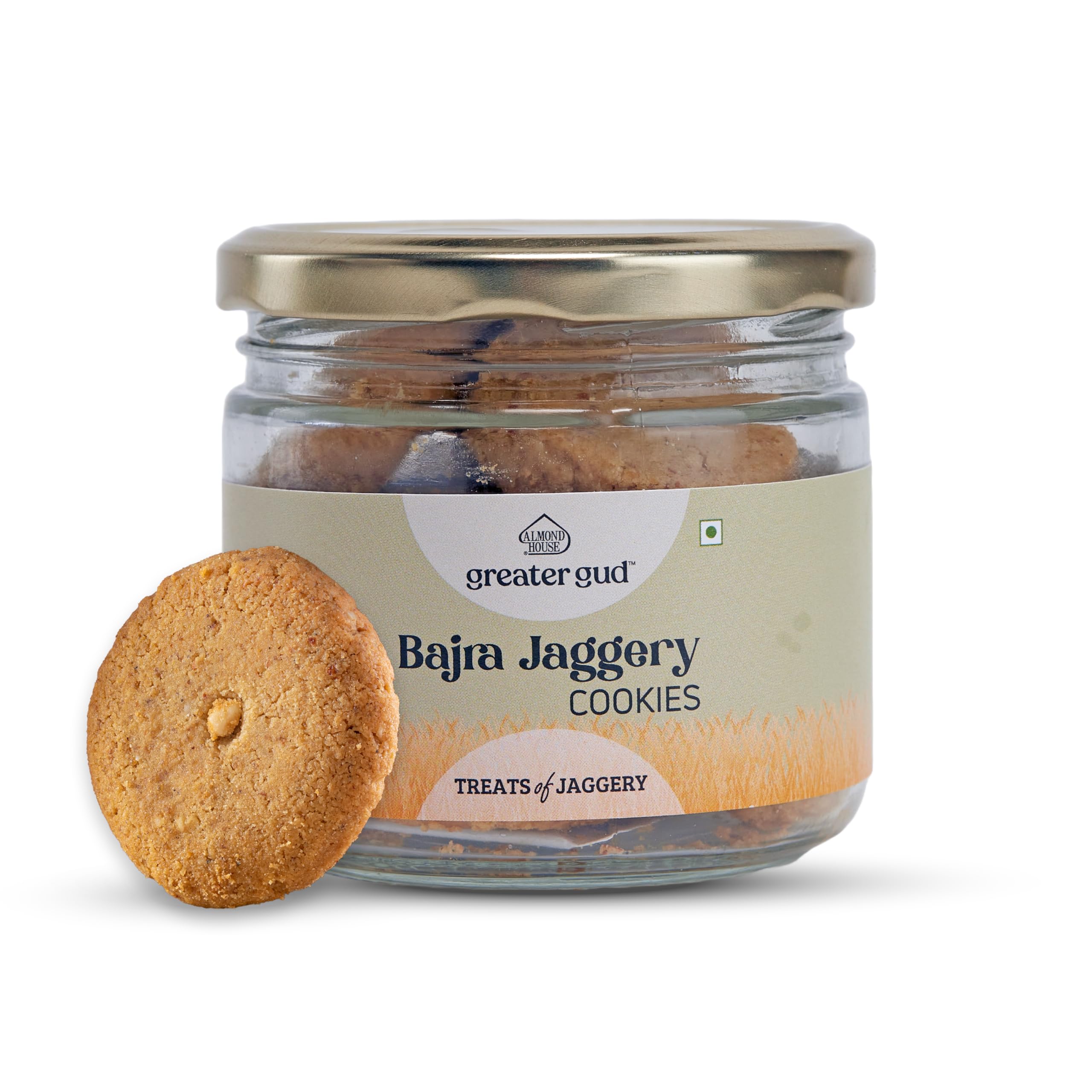 Almond House Bajra Jaggery Cookies | No Maida, No Processed Sugar | Gluten Free | Millet Cookies | Healthy Snack | 100% Vegetarian | Perfect For Gifting | Ready To Eat | Pack of 100gm (B0D8YBN1CQ) Amazon Price History, Amazon Price Tracker