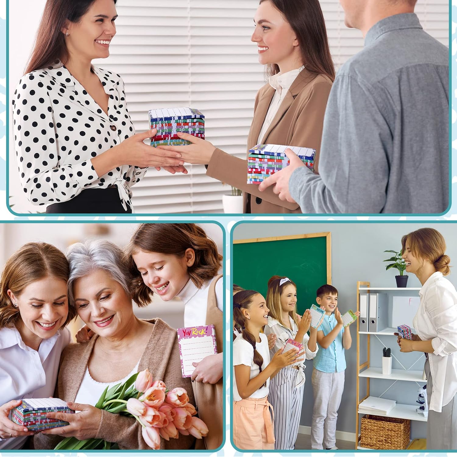 Yinder 24 Pcs Inspirational Sticky Notes Gifts, Thankful, Classic image 5