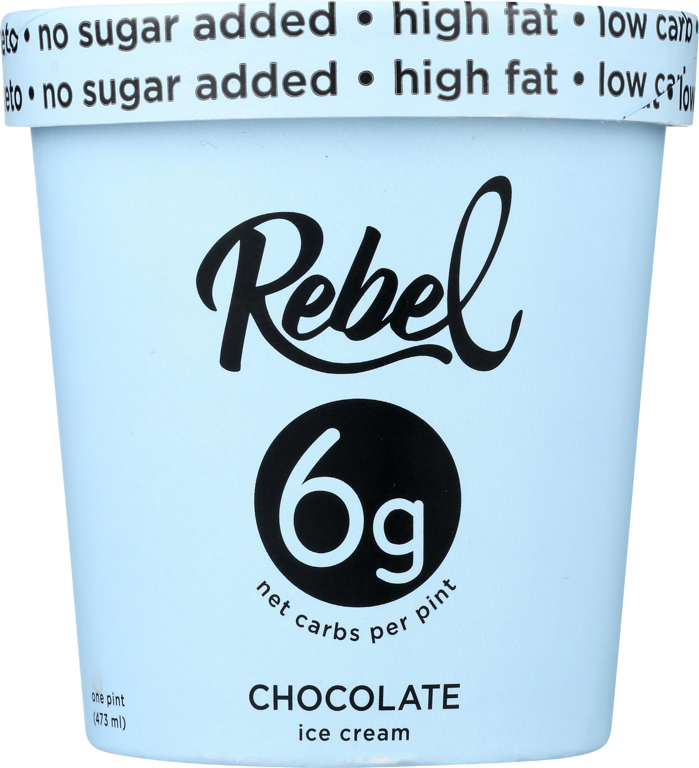 Rebel Ice Cream, Chocolate, 16oz (Frozen)