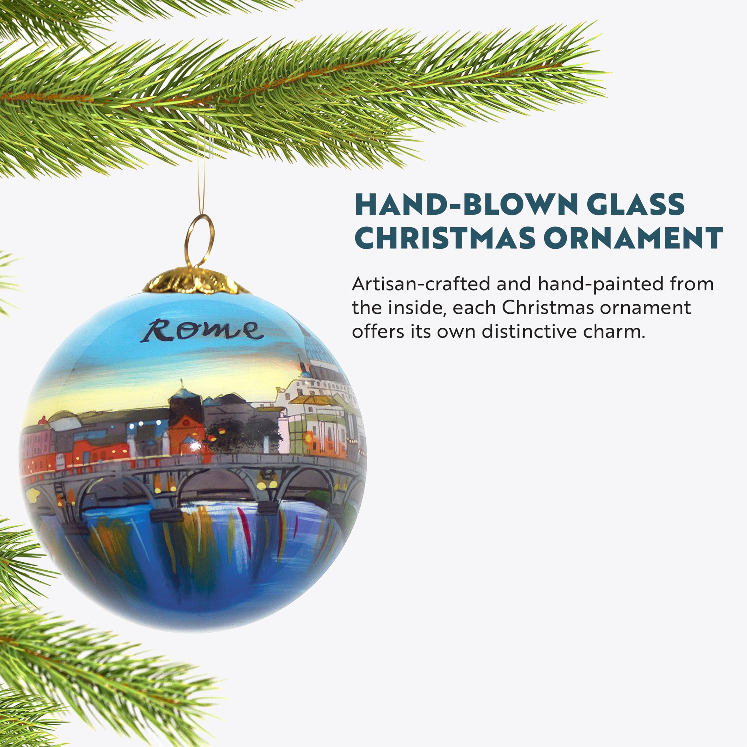 Amazon.co.jp: 吹きガラスのクリスマスオーナメント|ローマの