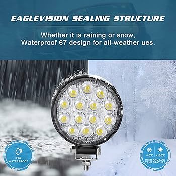 Amazon.com: Zmoon Led Round Light Bar 2PCS 4.5